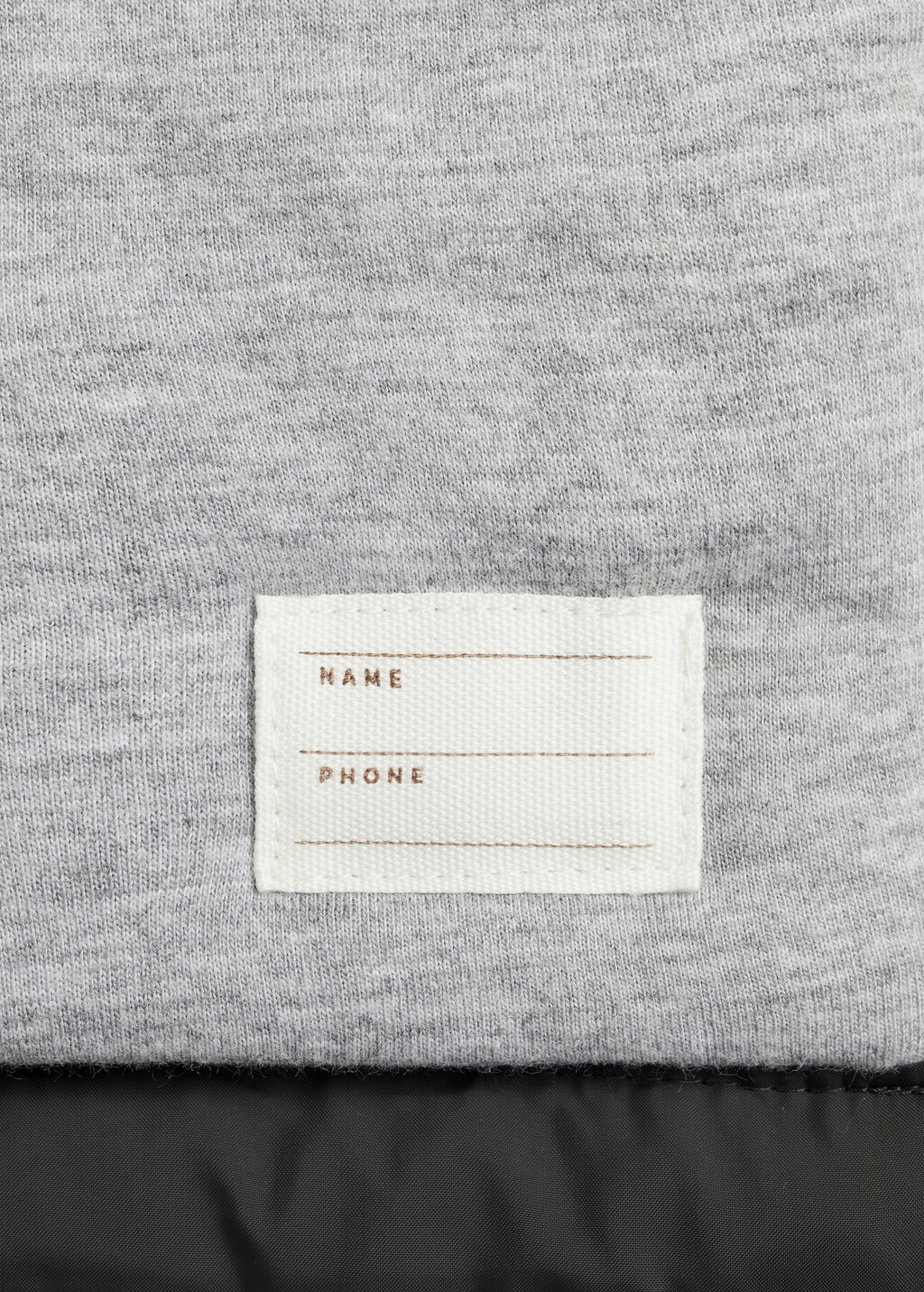 Hood quilted coat - Charcoal