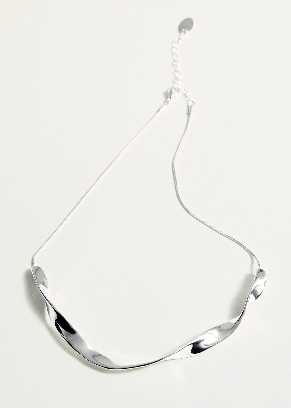 Wavy-design necklace - Silver