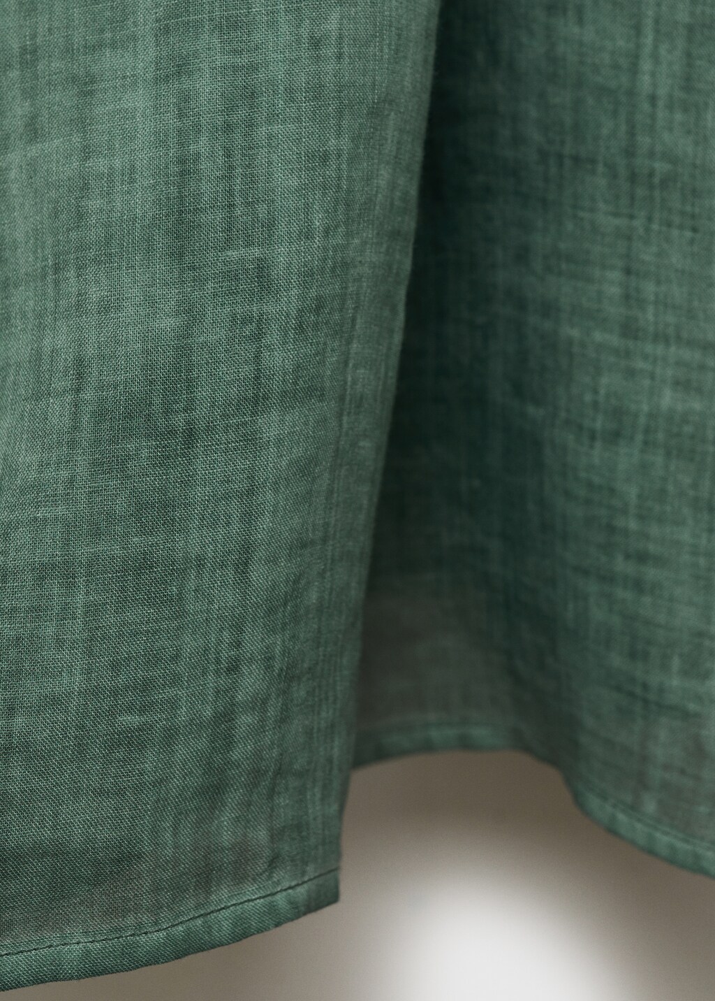 Overdyed ramie kaftan - Plum