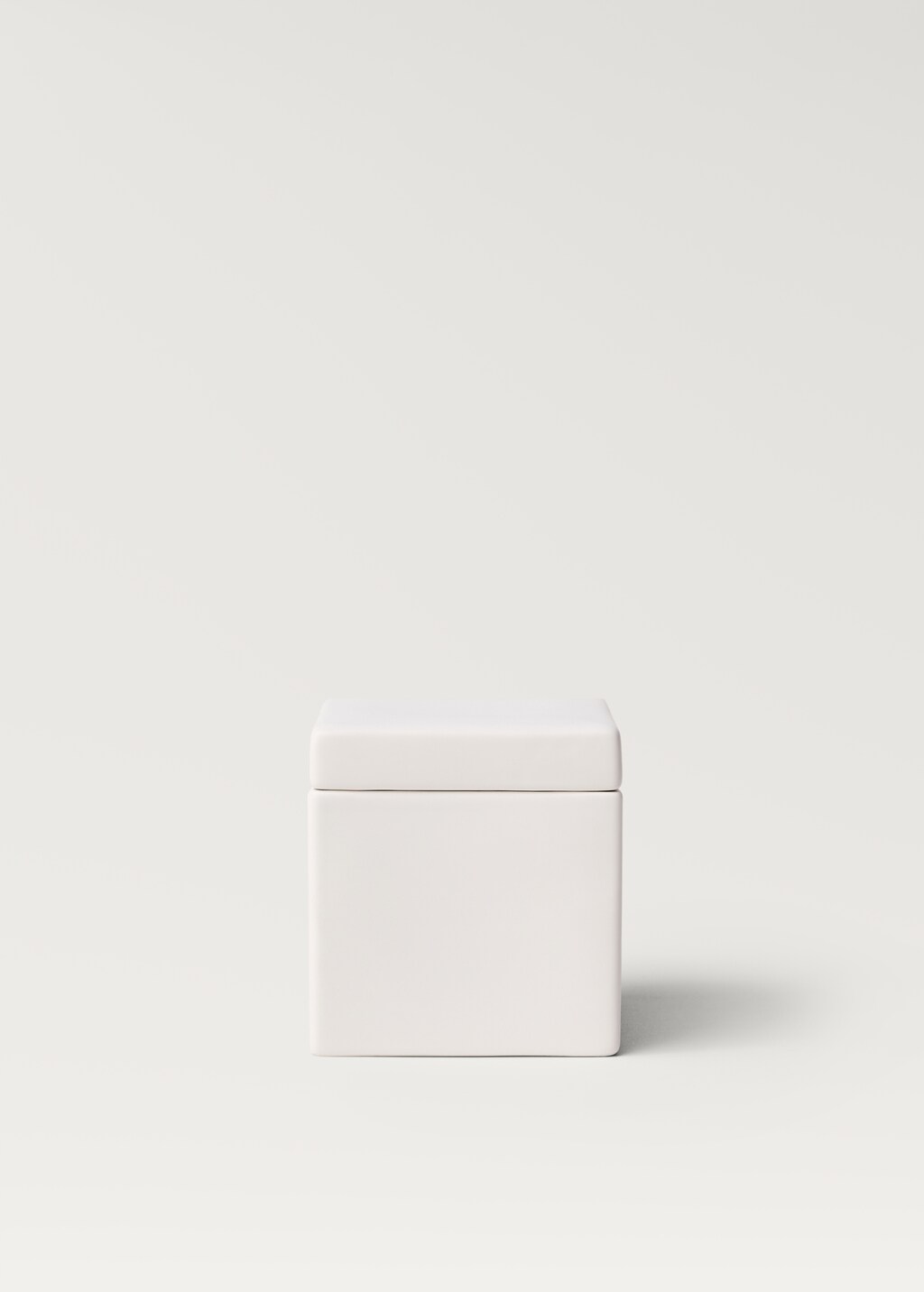 Two-tone porcelain bathroom jar - White