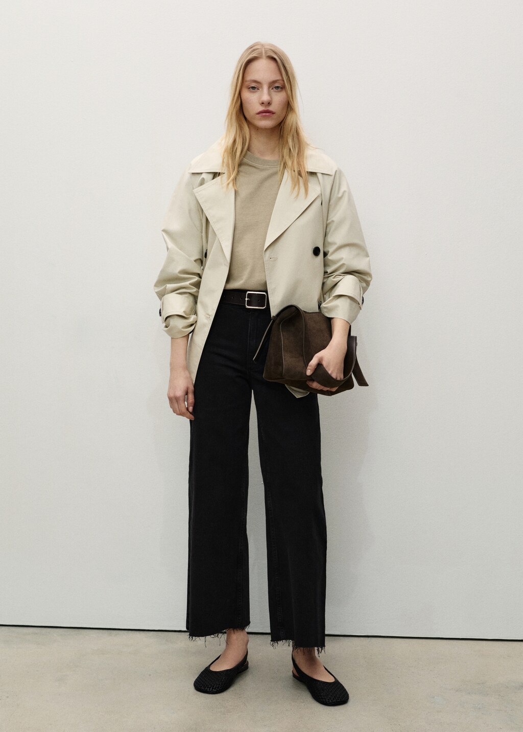 Catherin culotte high-rise jeans - Sand