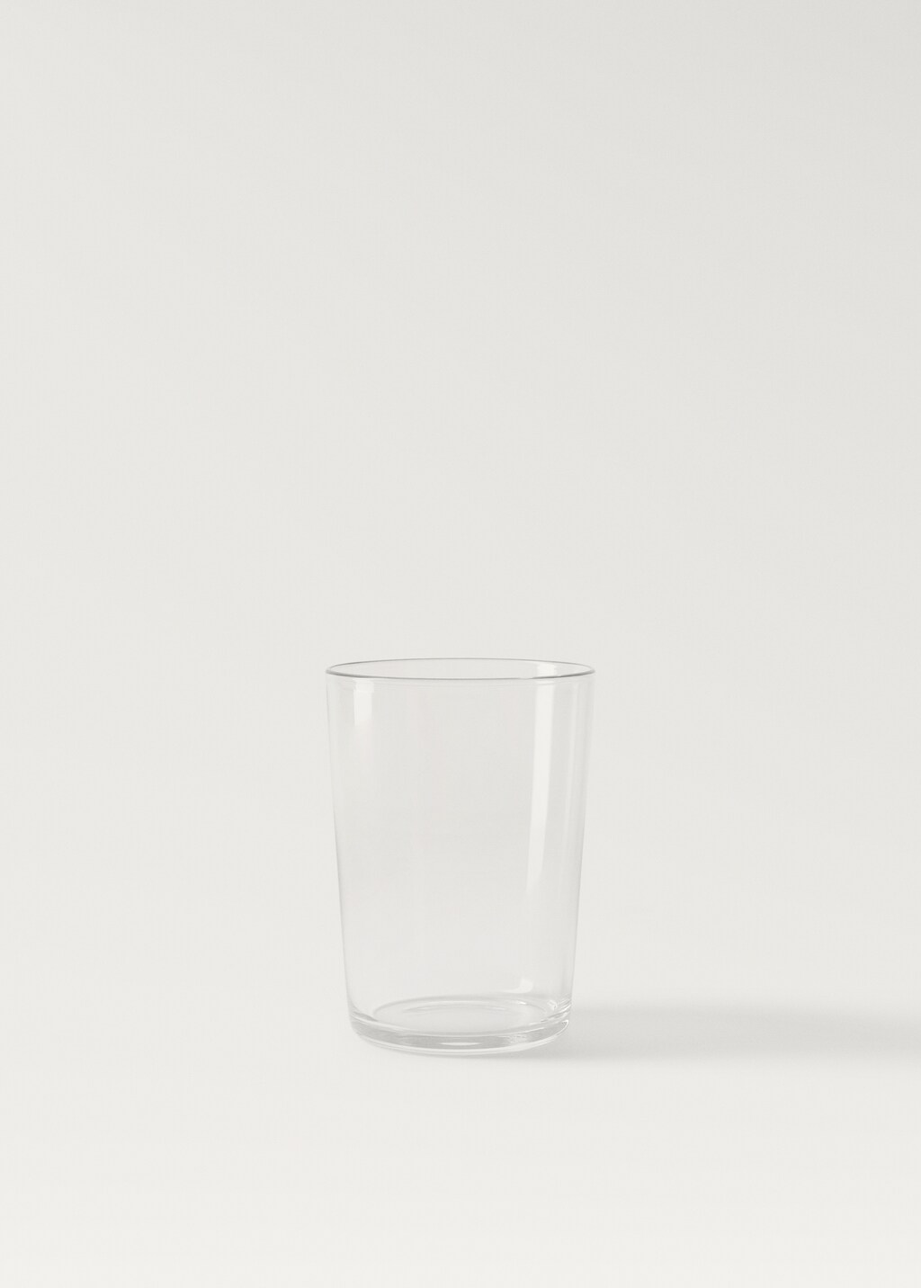 Plain glass soda tumbler - Ice Grey