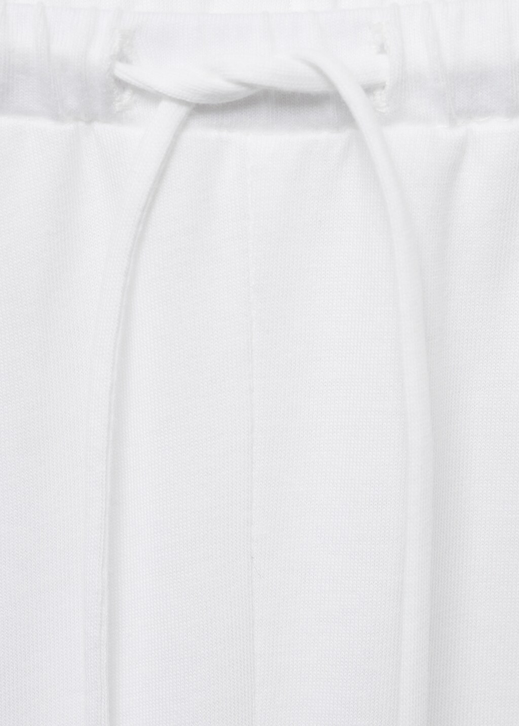 Long cotton trousers - White