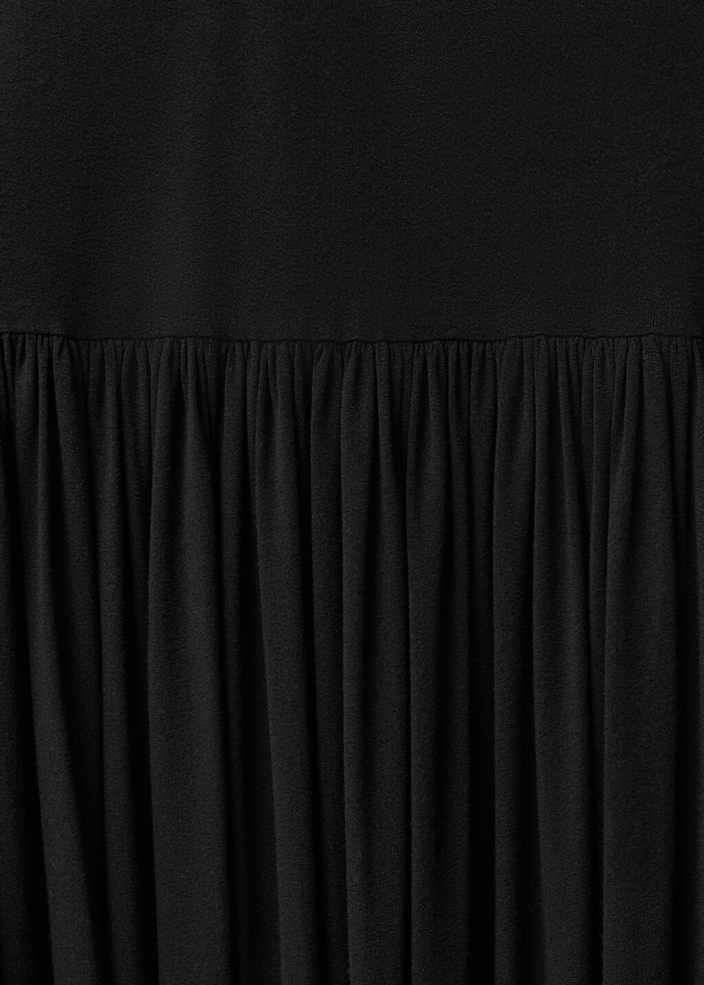 Balloon-effect midi-skirt - Black