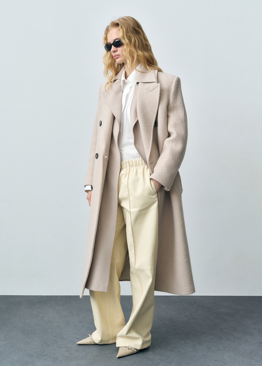 Oversize cotton shirt - Off White