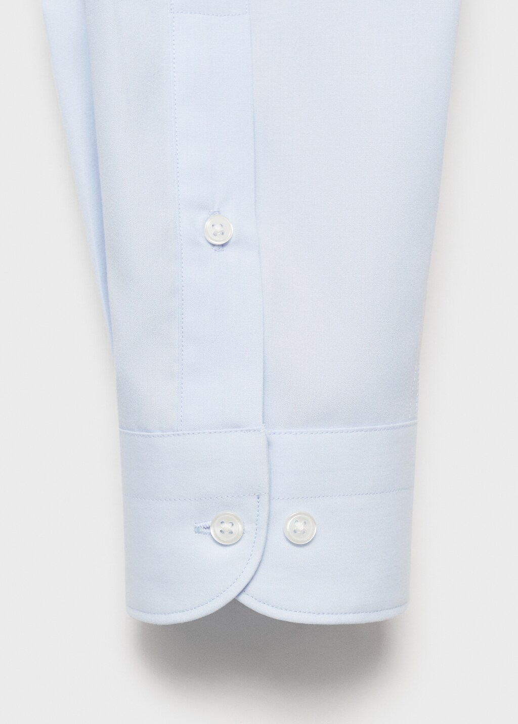 Slim-fit cotton poplin suit shirt - White