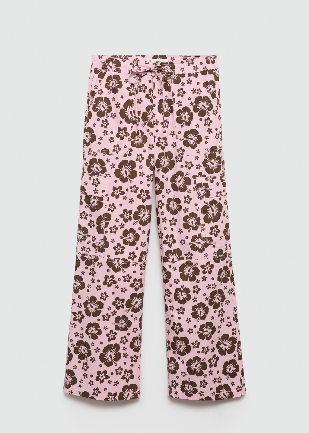 Flower print trousers - Pastel Pink