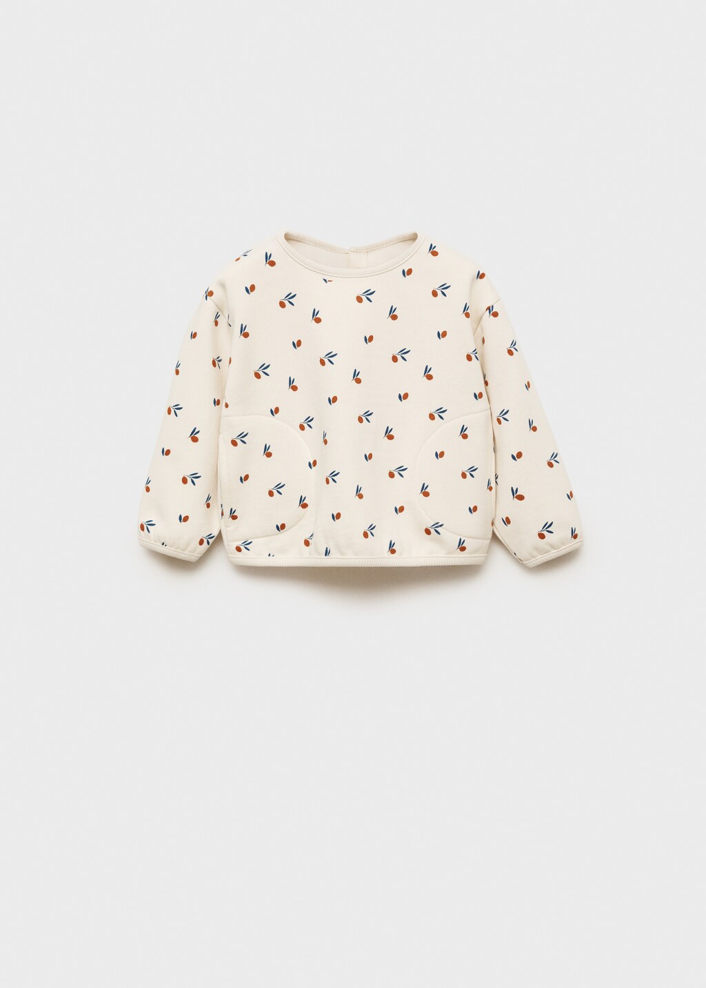 Cotton-blend printed sweatshirt - Off White