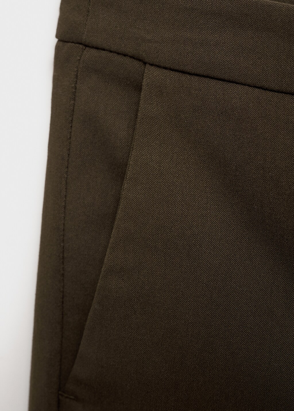 Crop skinny trousers - Black