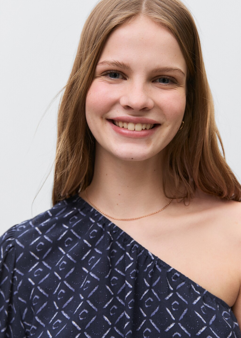 Asymmetric long jumpsuit - Dark Navy