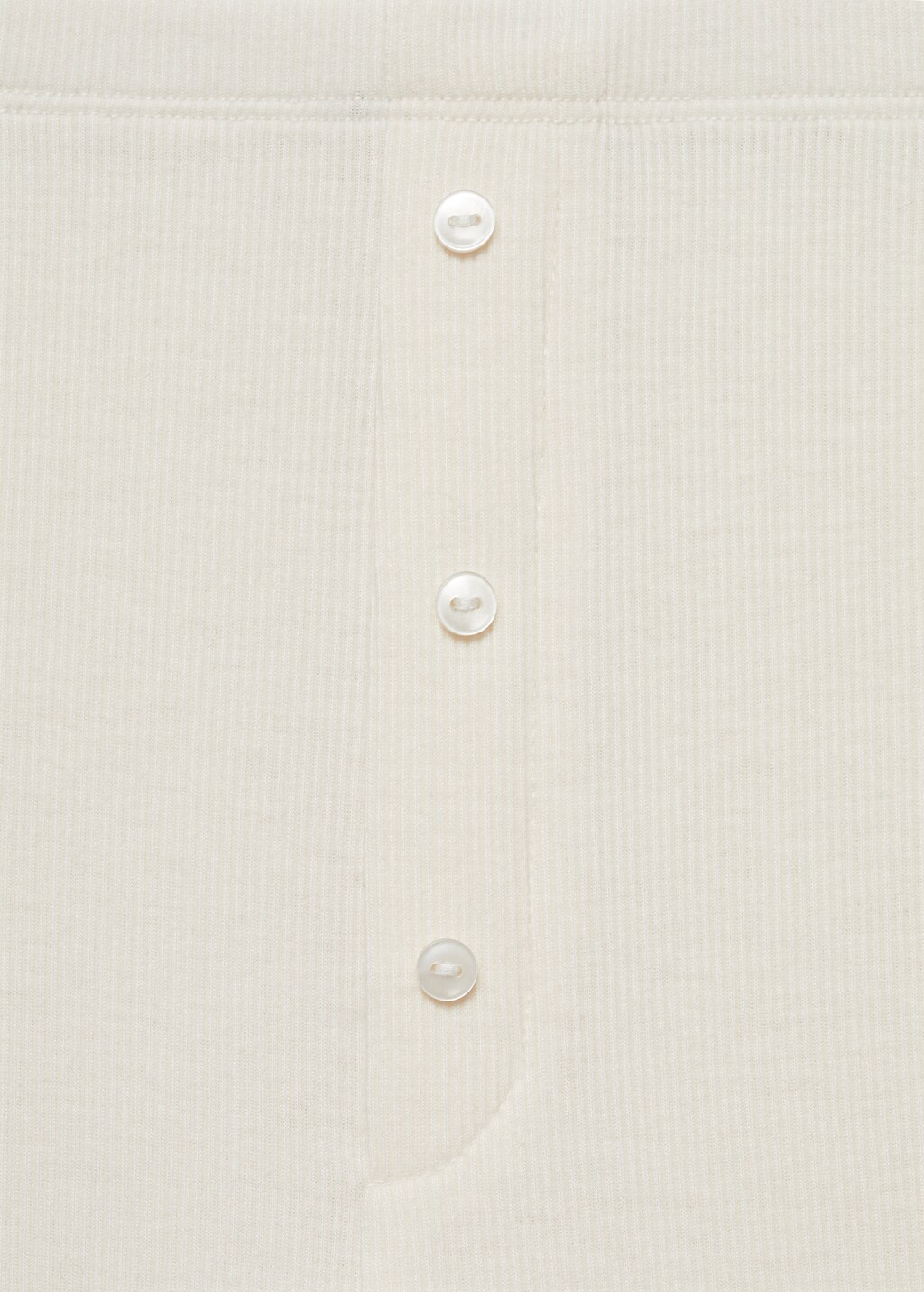 Long rib-knit trousers - Peach