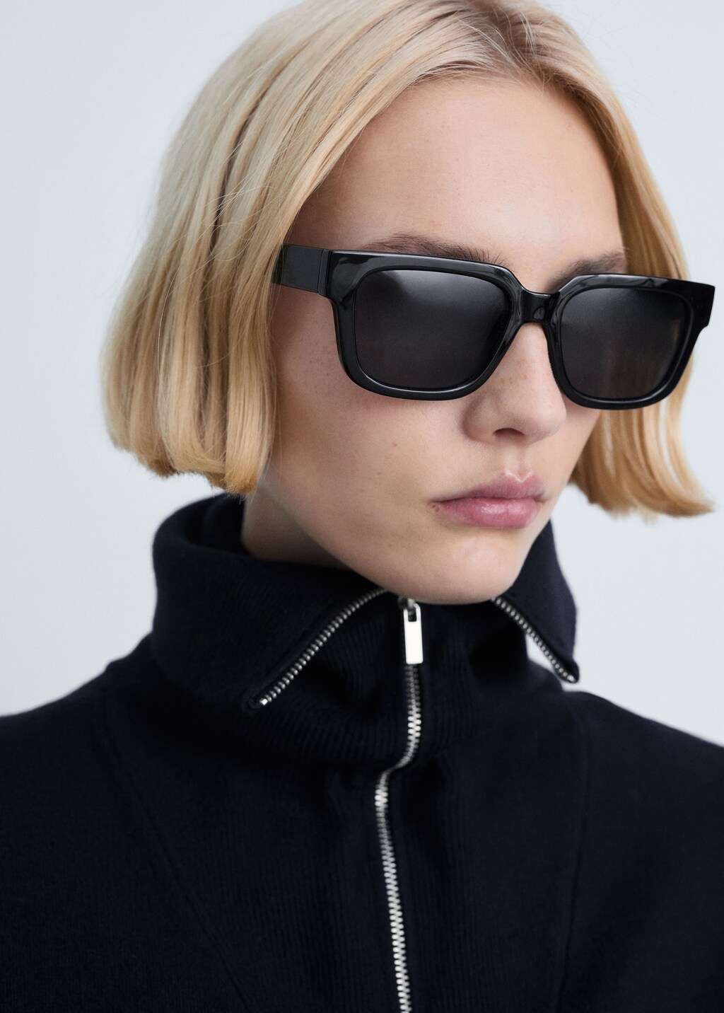 Zip neck jumper - Dark Navy