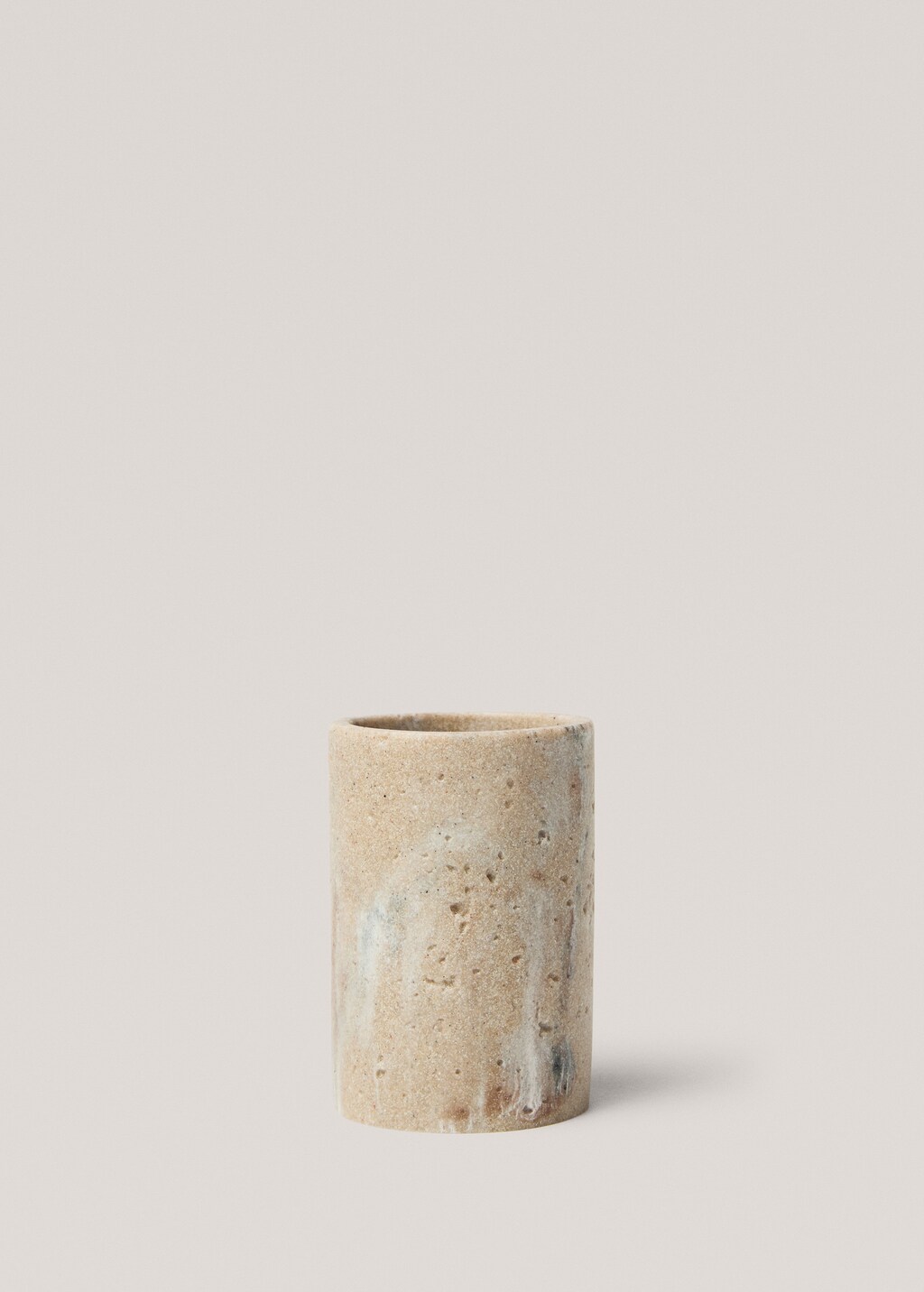 Brush holder stone - Light/Pastel Grey