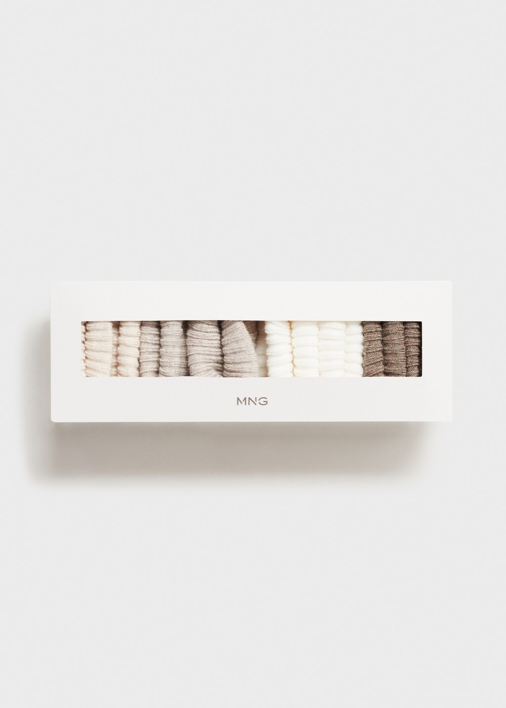 4 pack ribbed socks - Sand