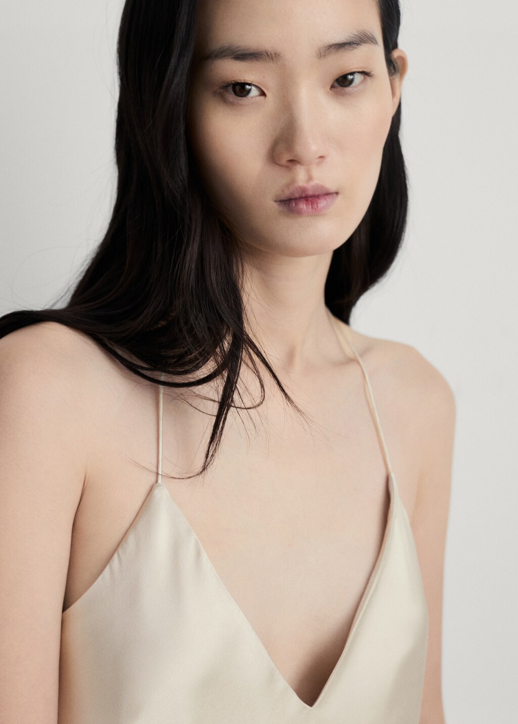 Silk nightgown - Light/Pastel Grey