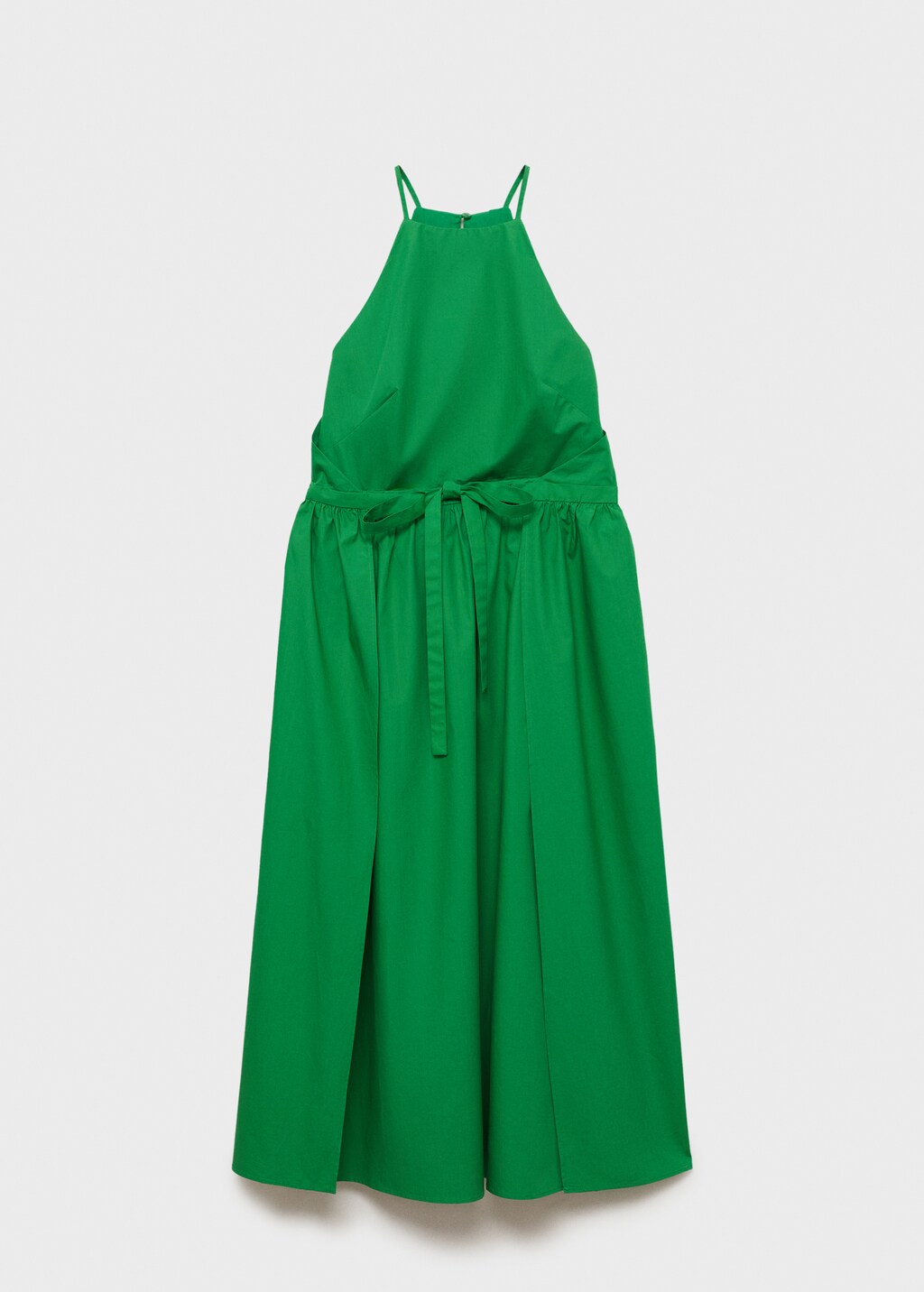Flared bow dress - Green