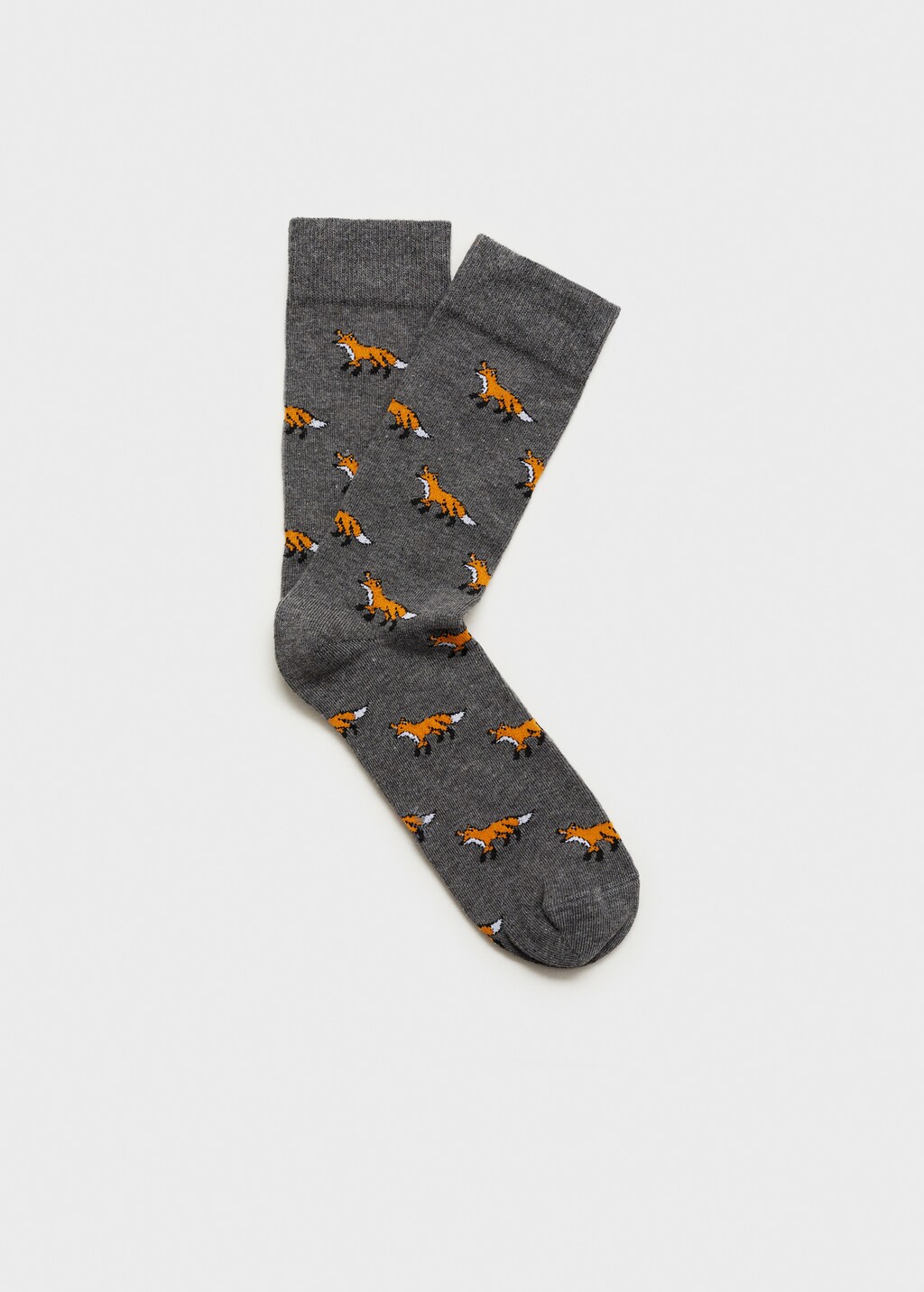 Animal print cotton socks - Grey