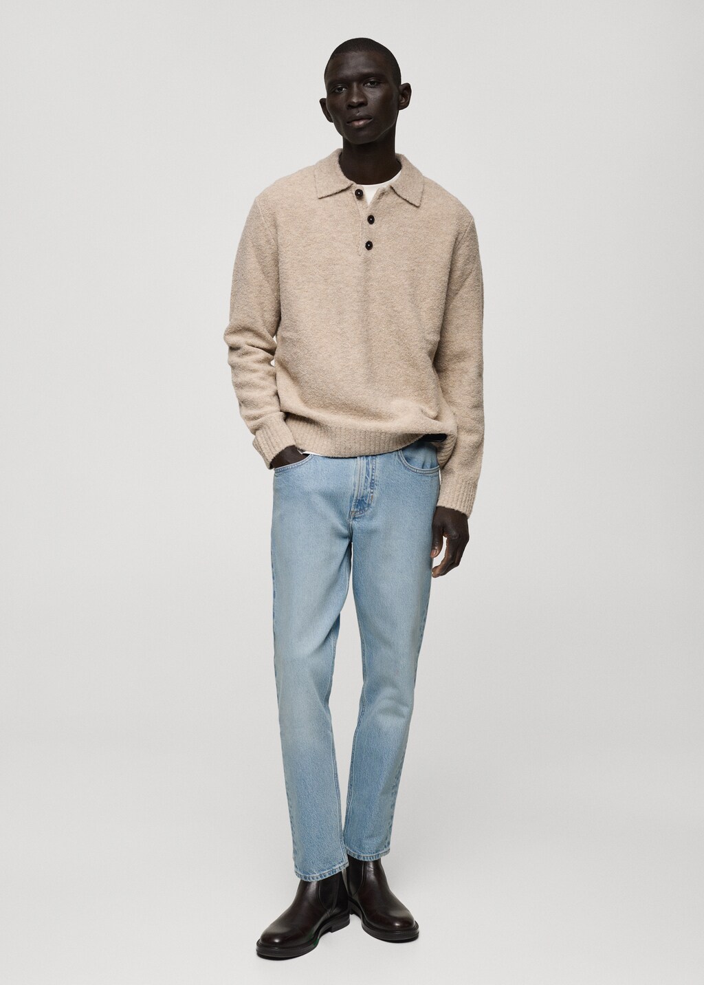 Ben tapered cropped jeans - Medium Brown