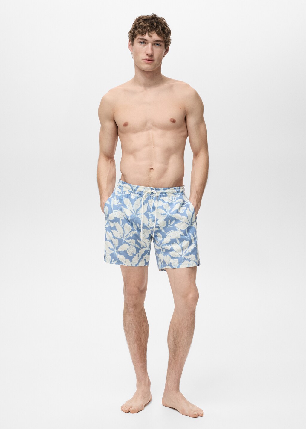 Floral print swimsuit - Khaki