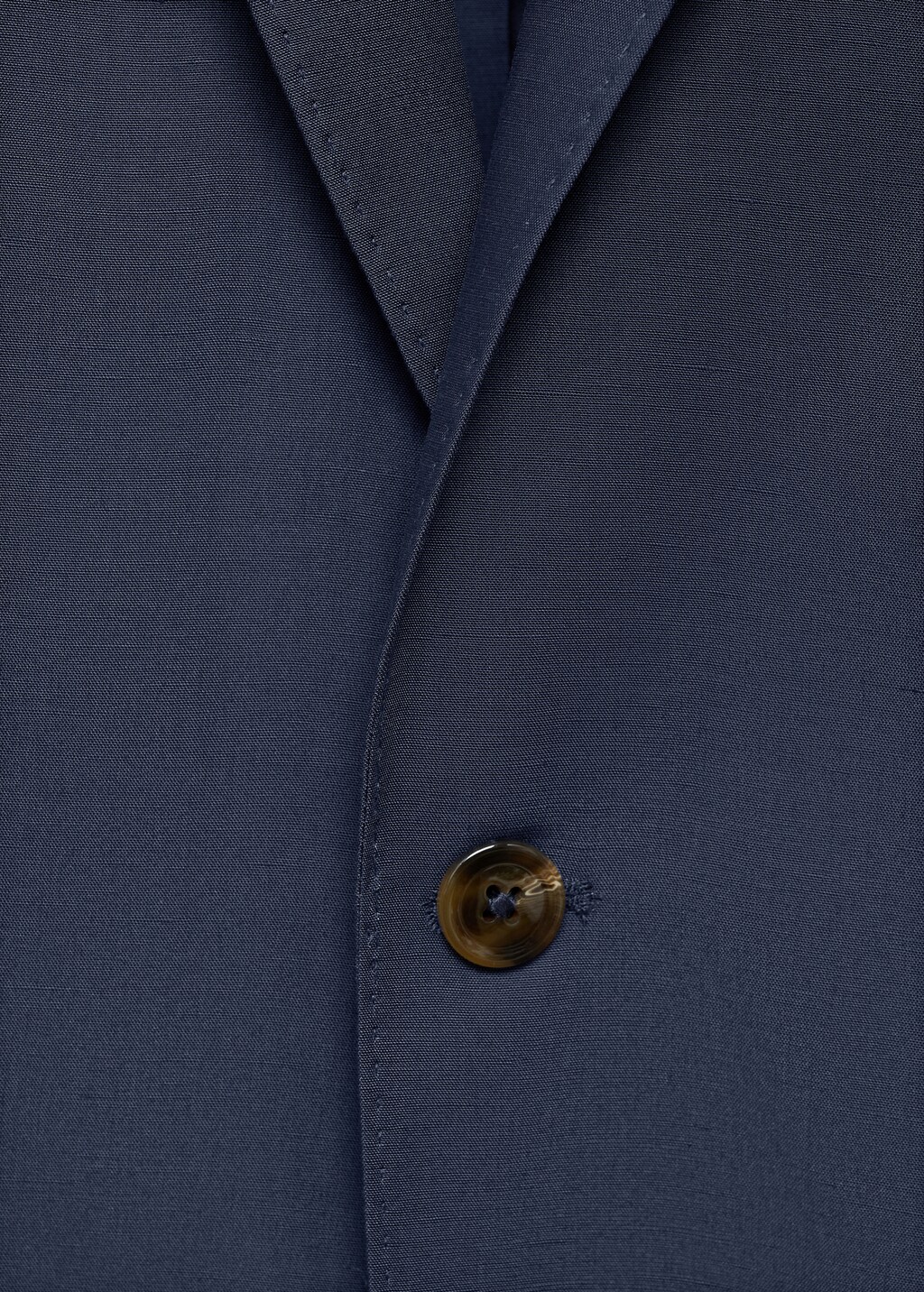 Stretch-fabric slim-fit suit jacket - Dark Navy