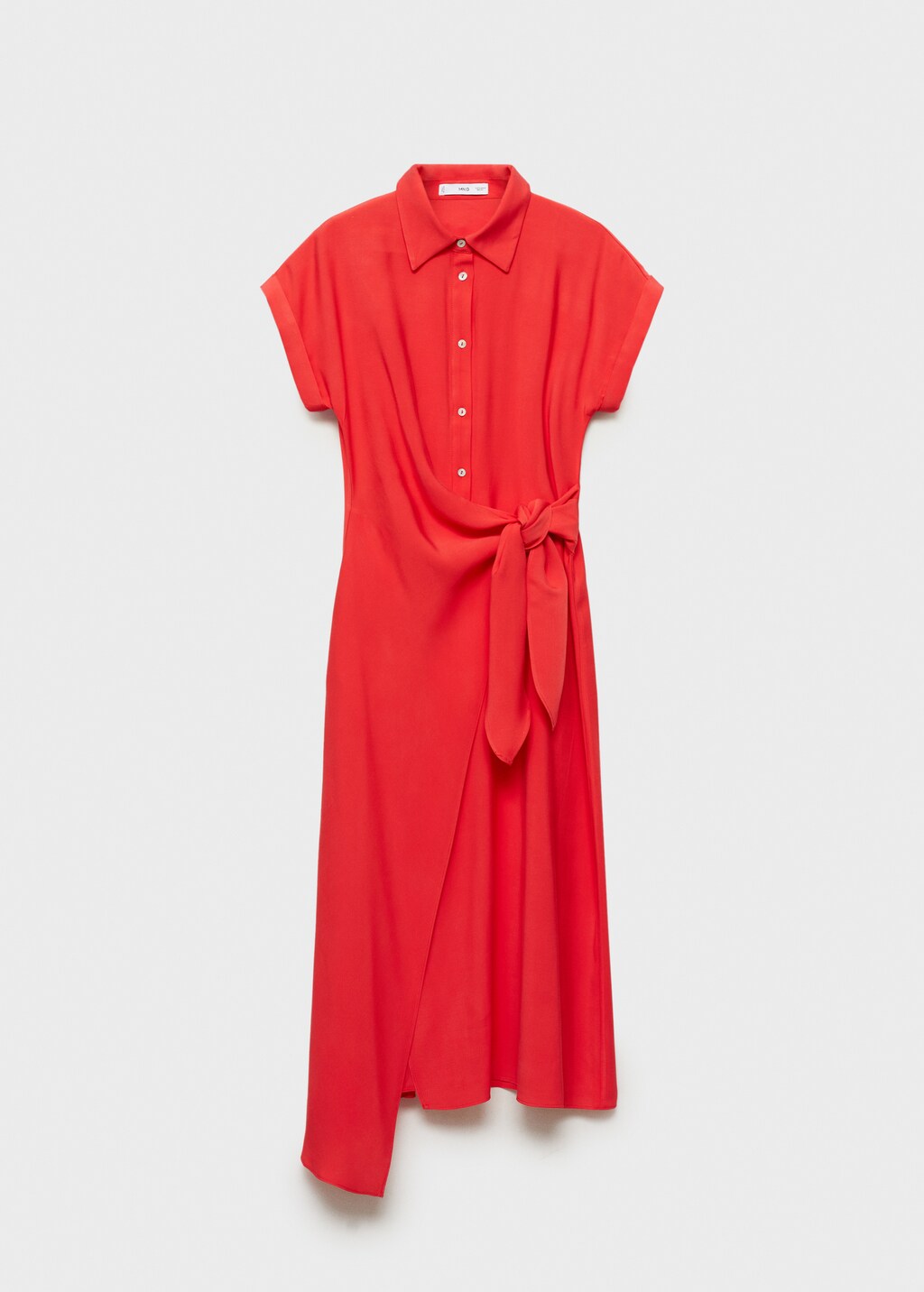 Wrap shirt dress - Beige