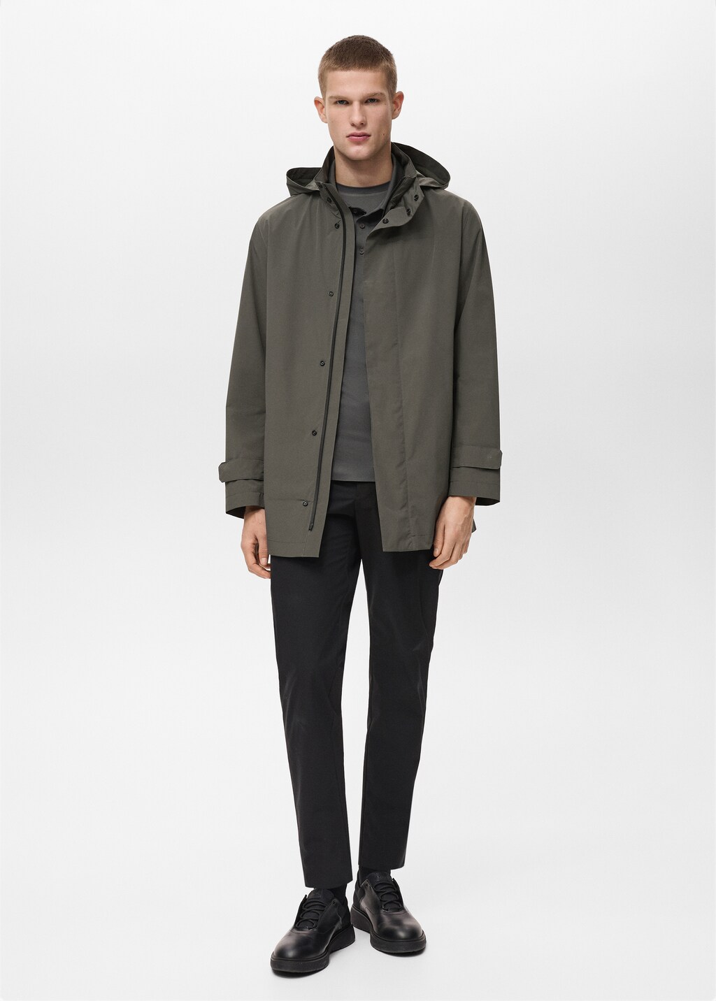 COOLMAX® technology waterproof parka - Tobacco Brown