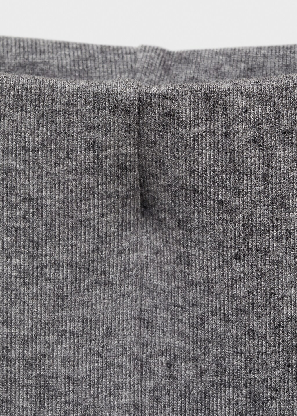 Straight knitted trousers - Grey