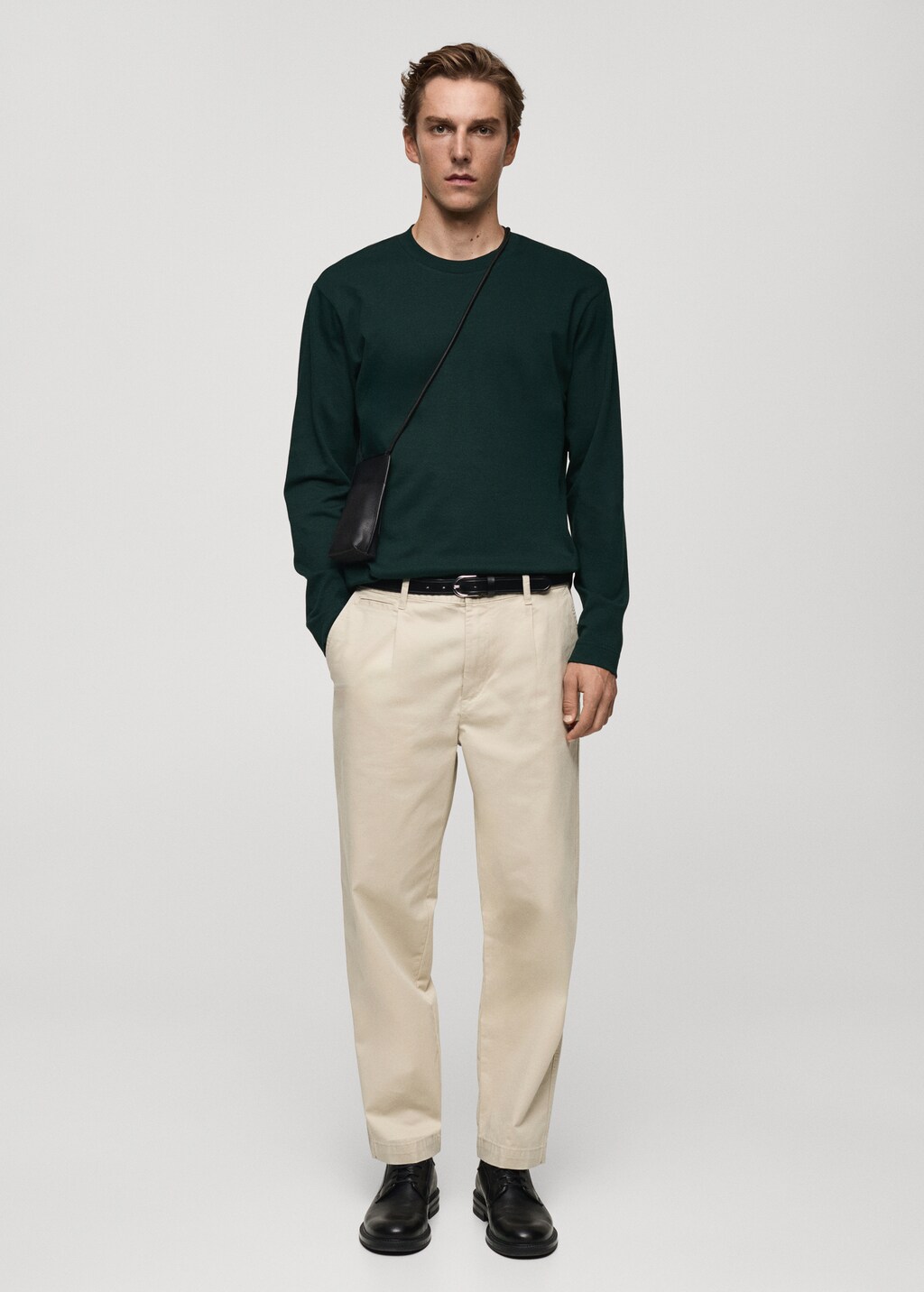 Long sleeve regular fit T-shirt - White