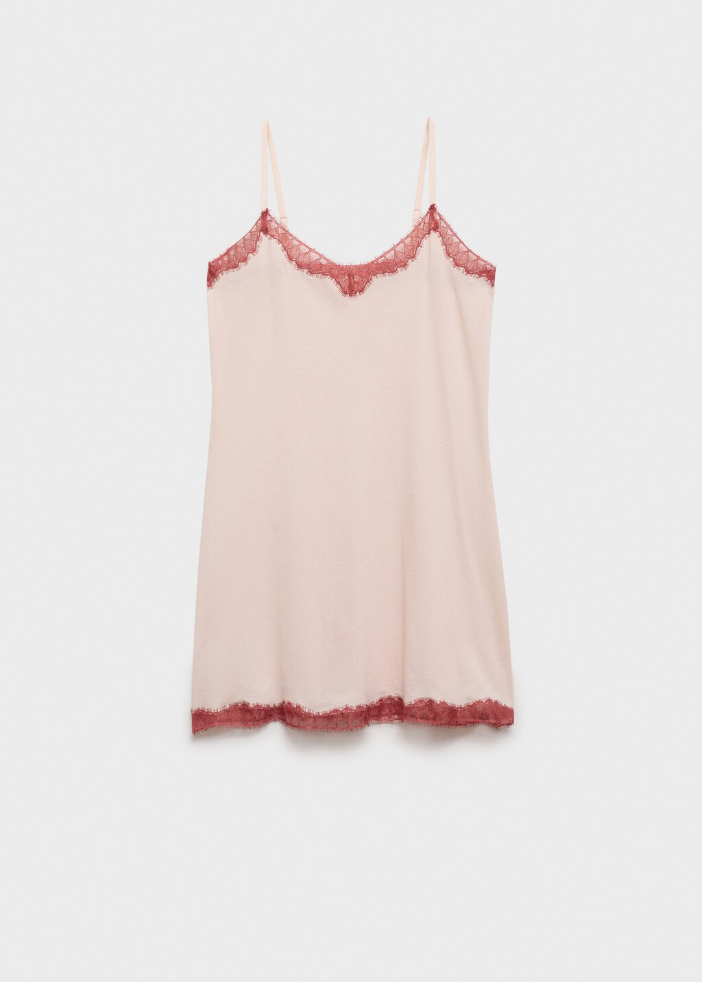 Lace-trimmed nightgown - Aqua Green