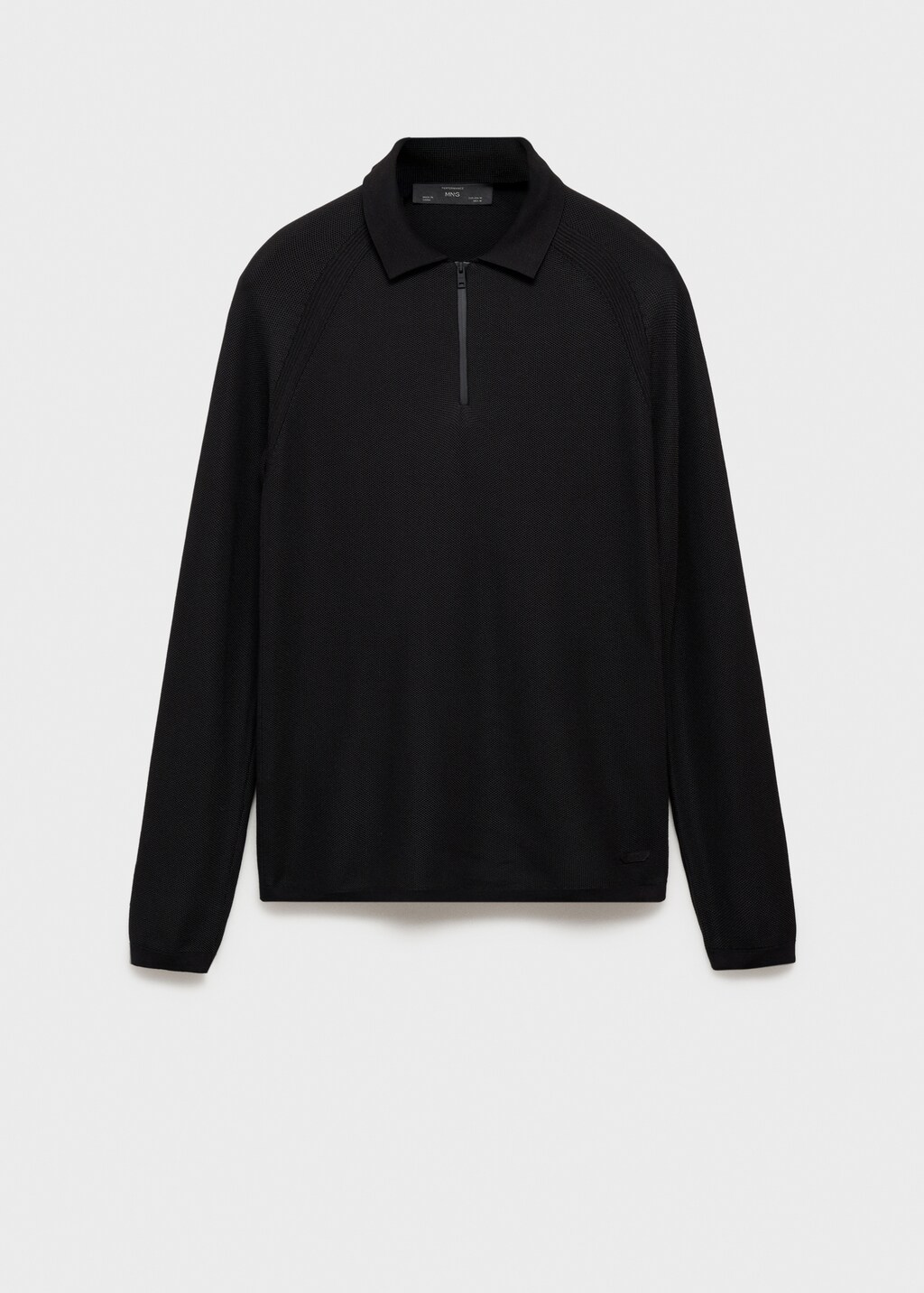 Polo shirt with COOLMAX® technology structure - Black