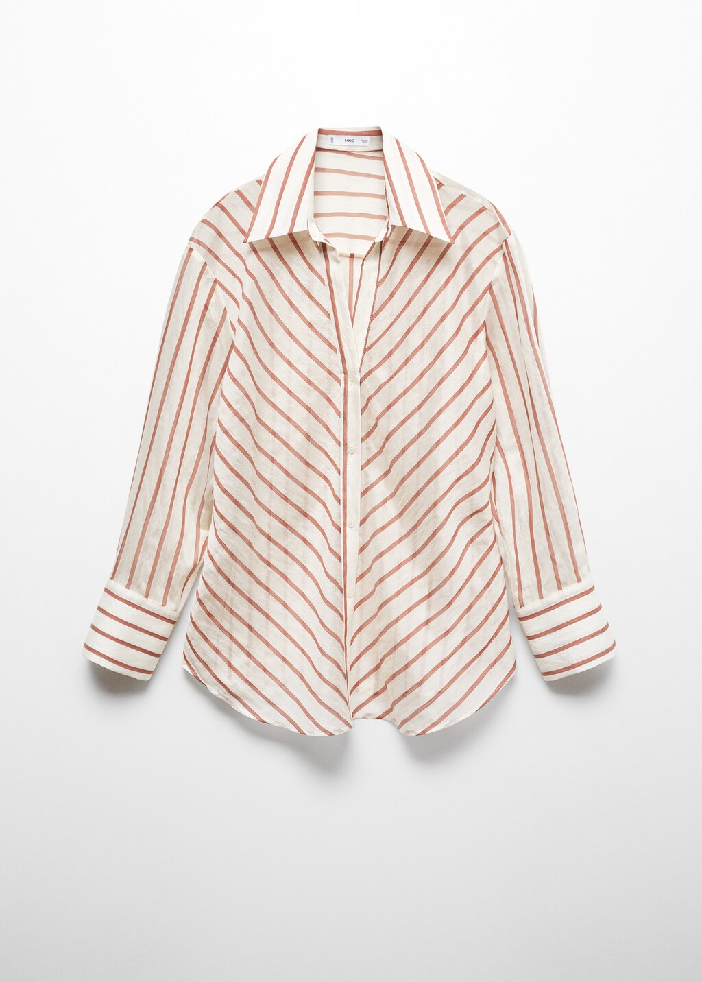 Semi-transparent striped shirt - Off White