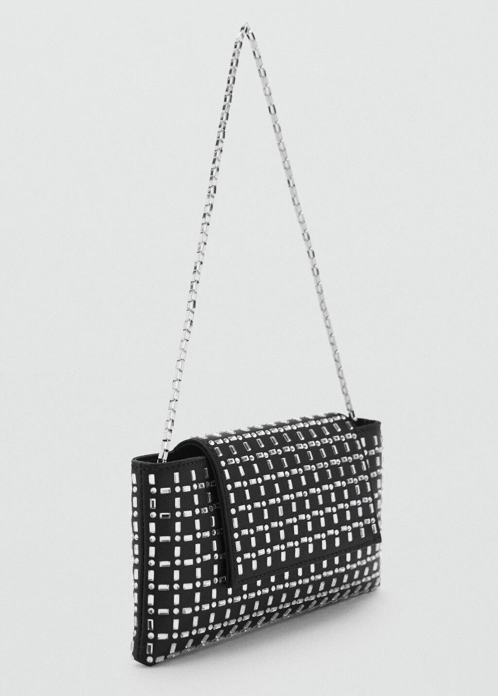 Crystal shoulder bag - Black