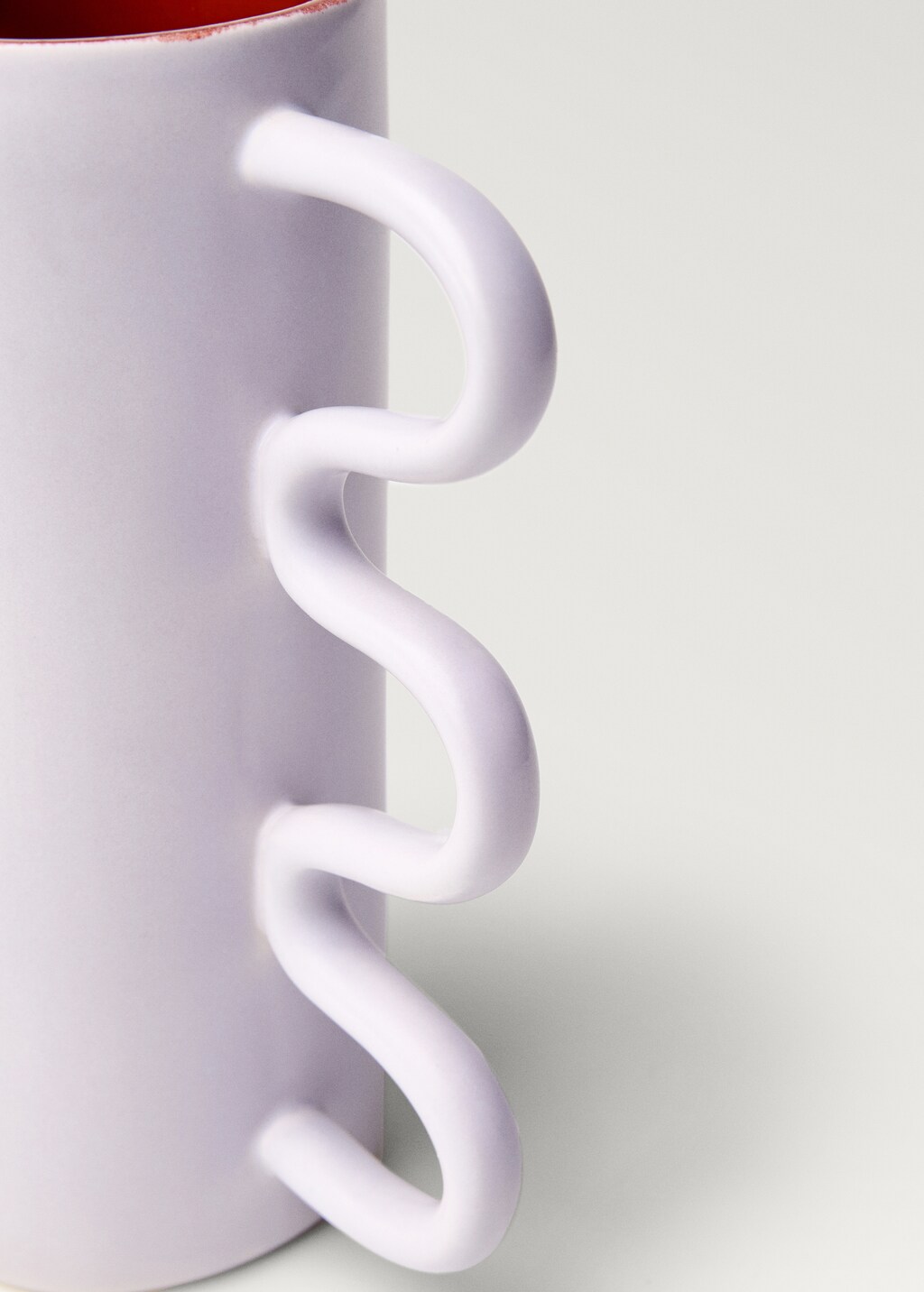 Medium medium size earthenware vase with handles - Blue