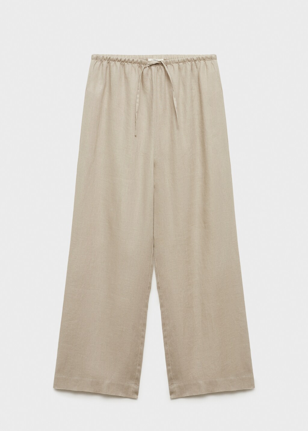 Linen-blend trousers - Sand