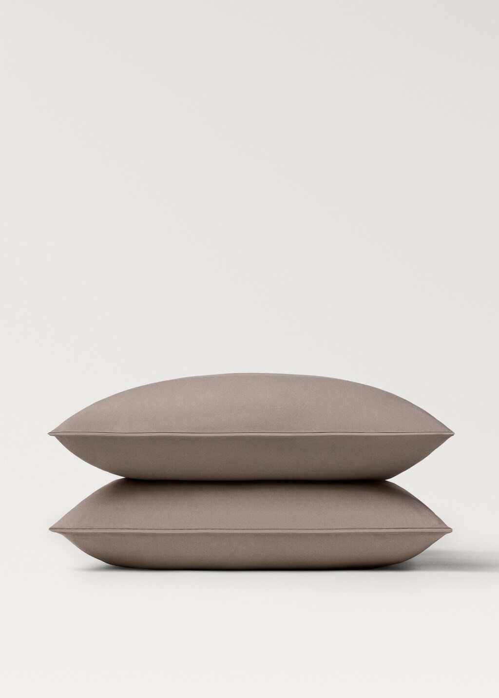 300-thread percale cotton pillowcase  60x60cm - Light/Pastel Grey