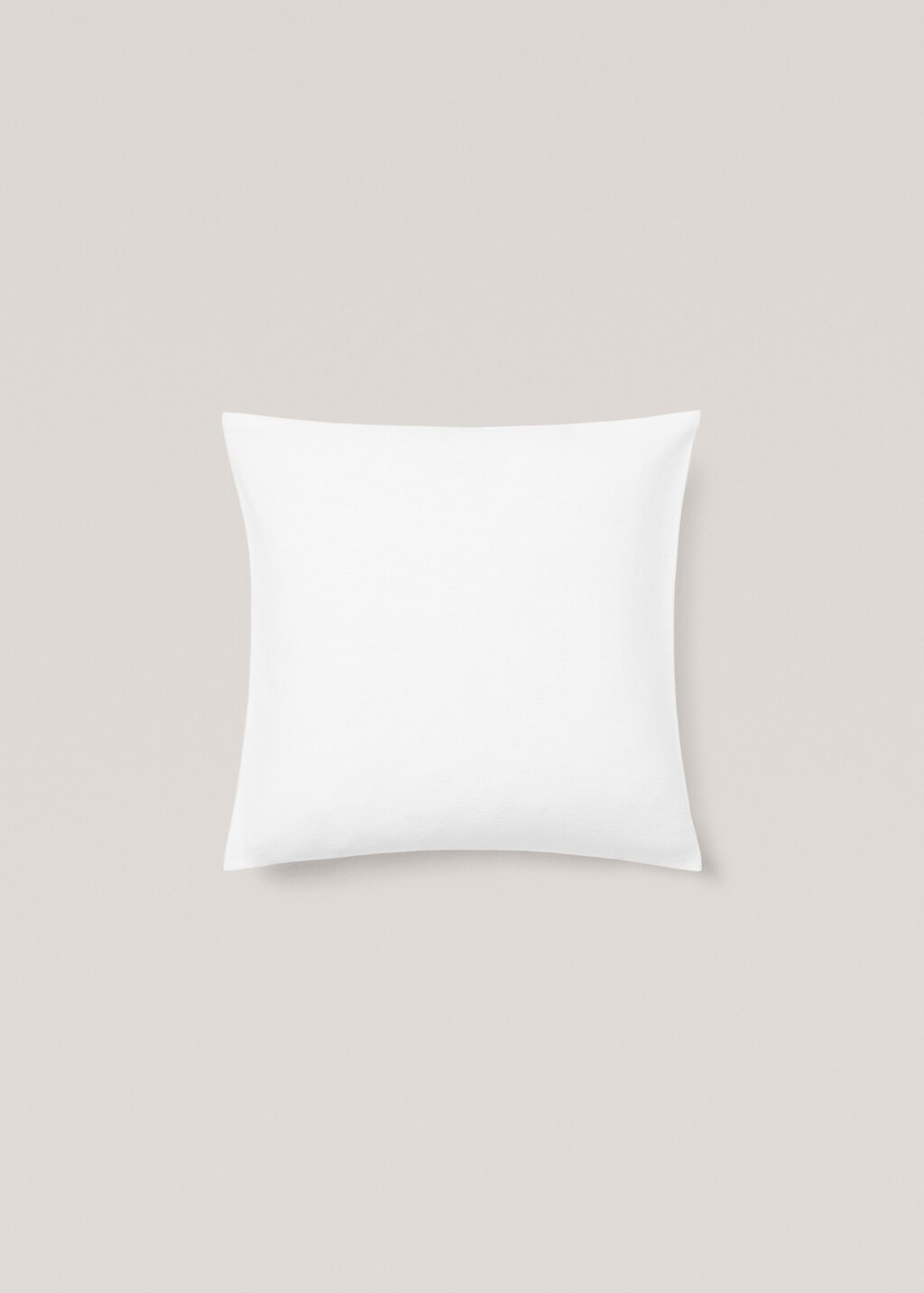 100% plain cotton cushion cover 45x45cm - Sand