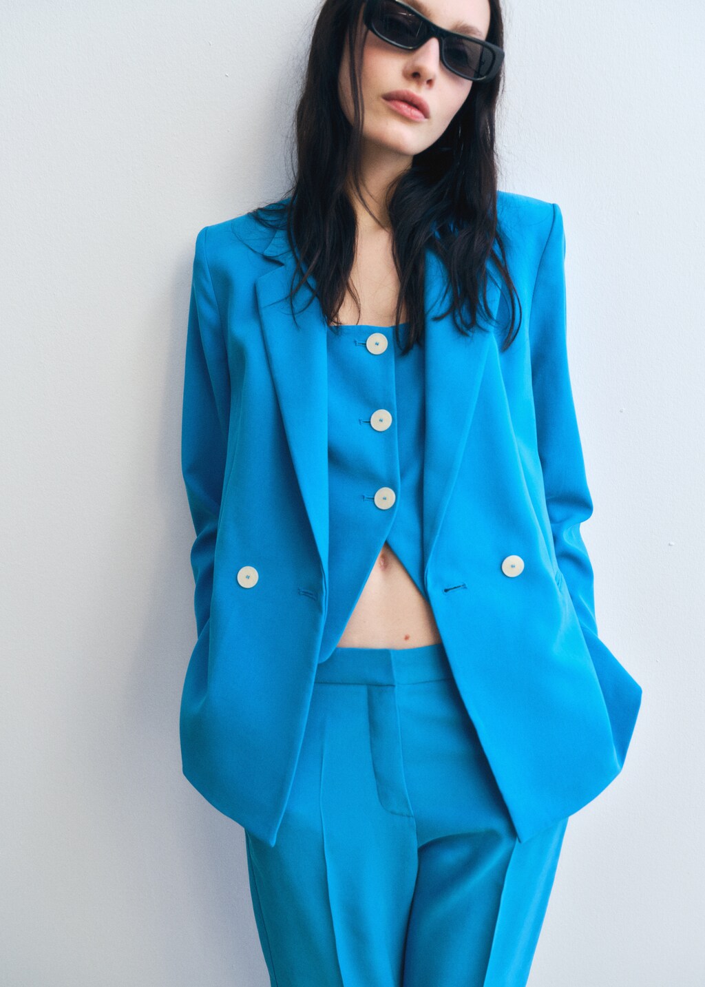 Suit waistcoat with open back - Ecru