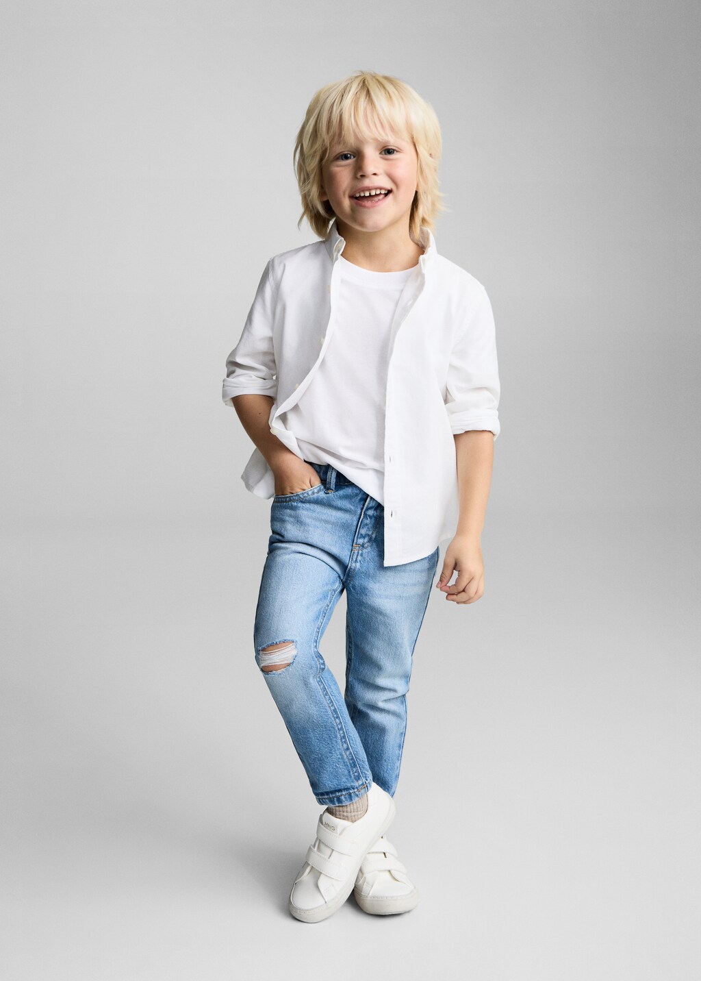 Oxford cotton shirt - Sky Blue