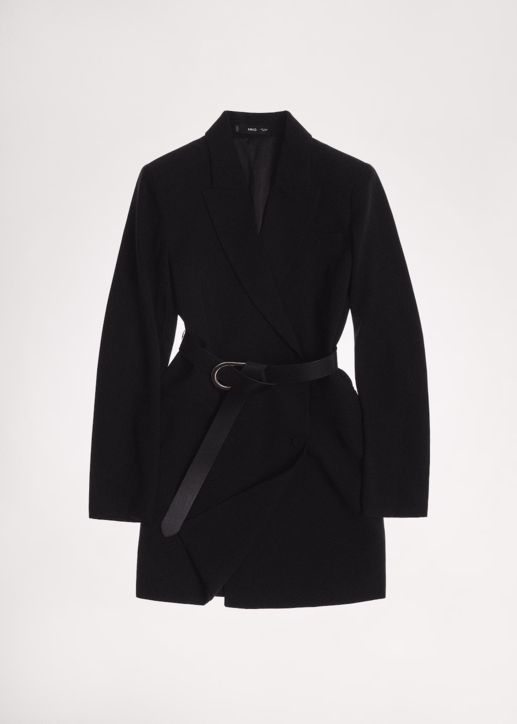 Belted blazer dress - Black