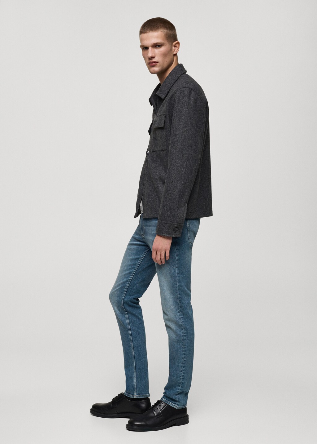Slim fit black Jan jeans - Black denim
