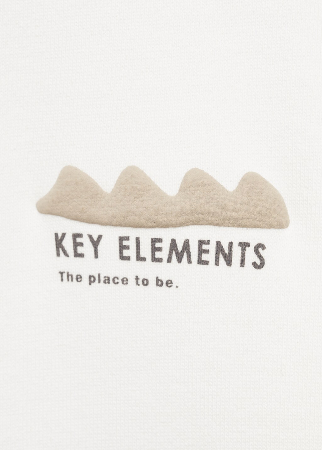 Printed embossed sweatshirt - Off White