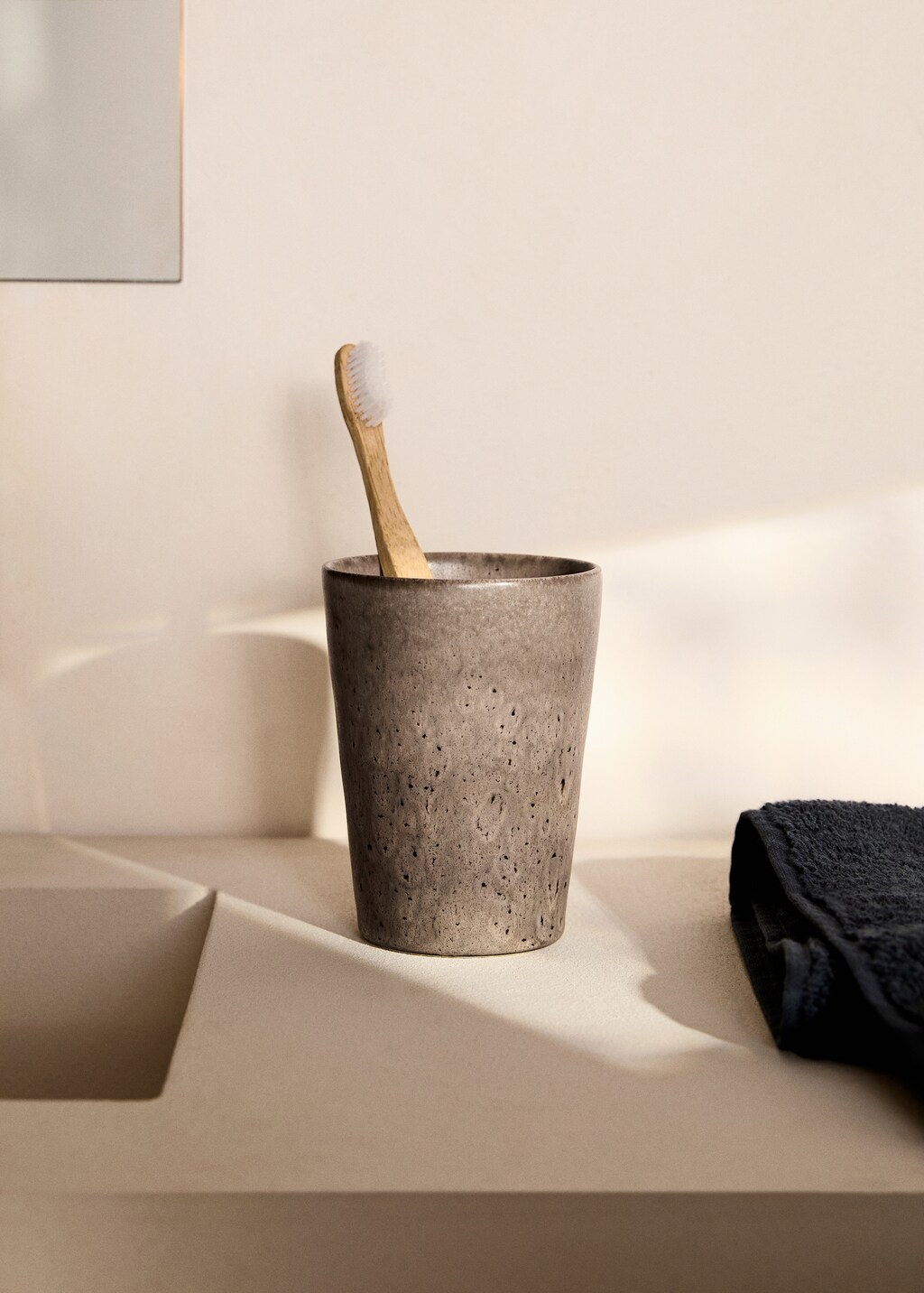 Brush holder tierra - Light/Pastel Brown