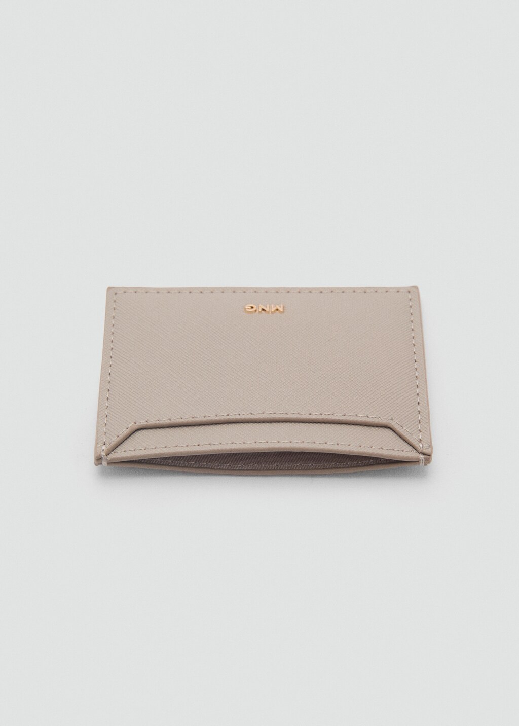 Saffiano-effect cardholder - Sky Blue