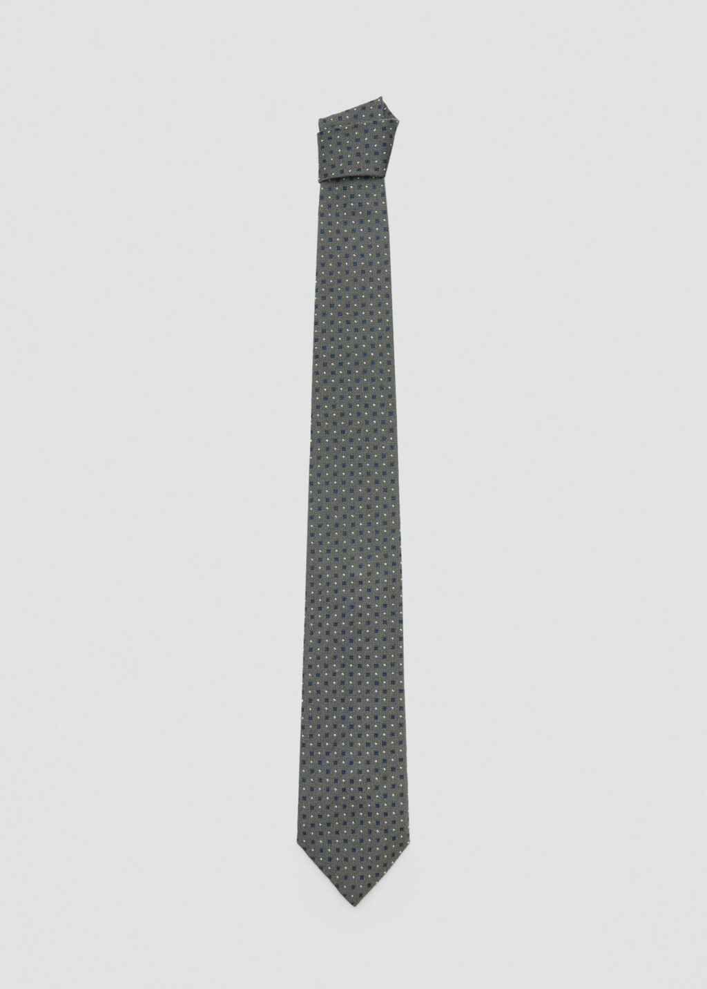 Mulberry silk structured tie - Khaki