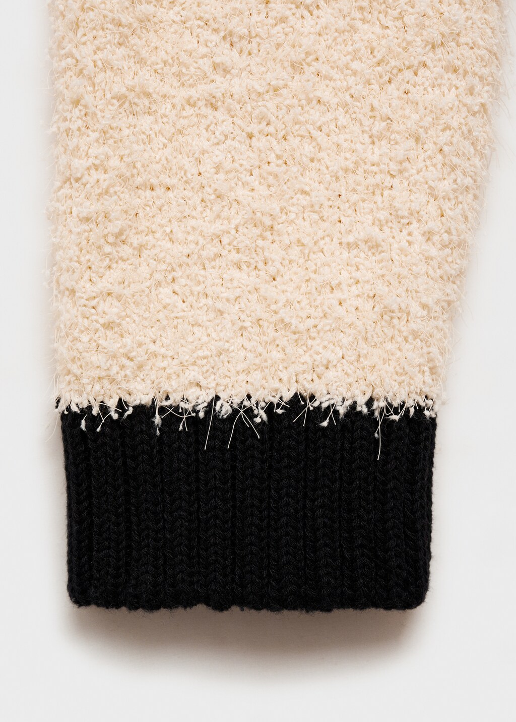 Contrasted buttons jacket - Ecru