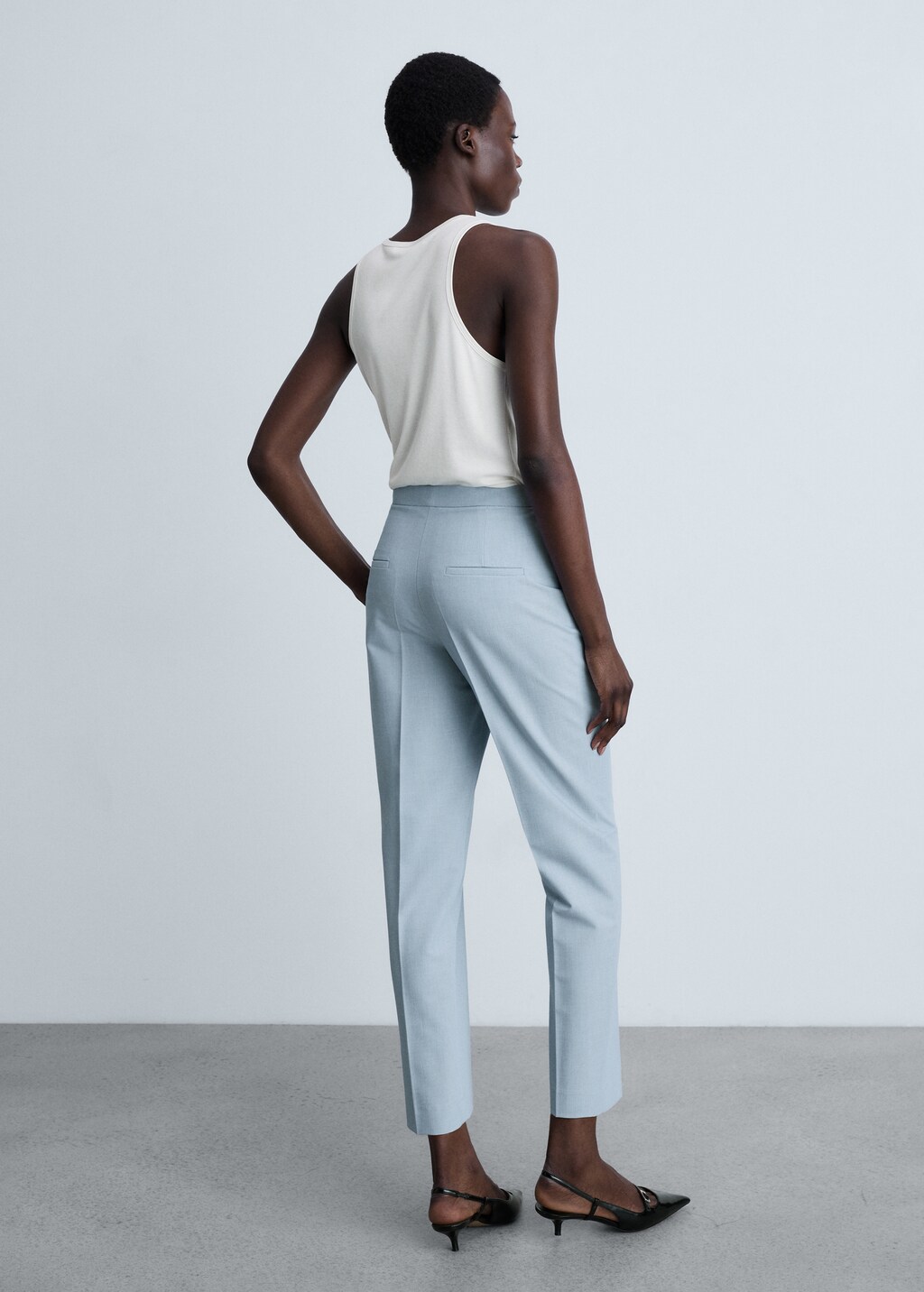 Straight suit trousers - Pastel Pink