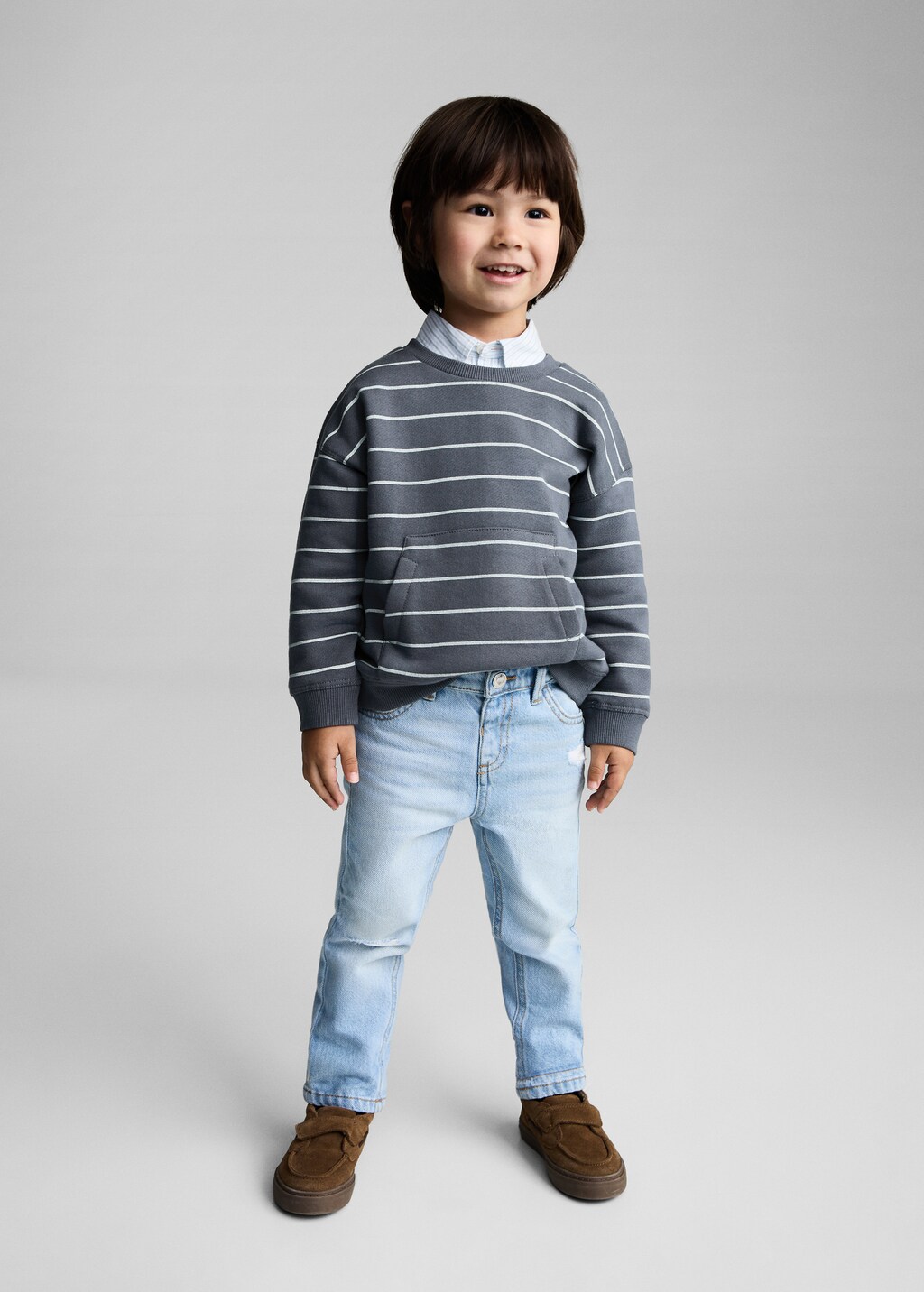 Thunderbolt cotton sweatshirt - Blue