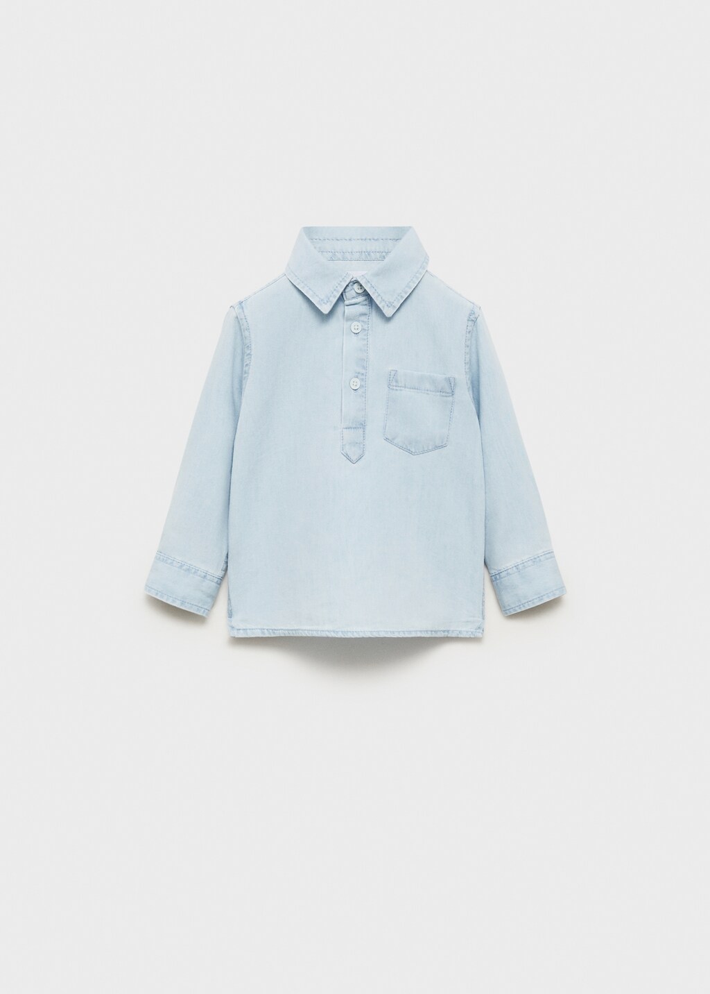 Pocket denim shirt - Light Blue