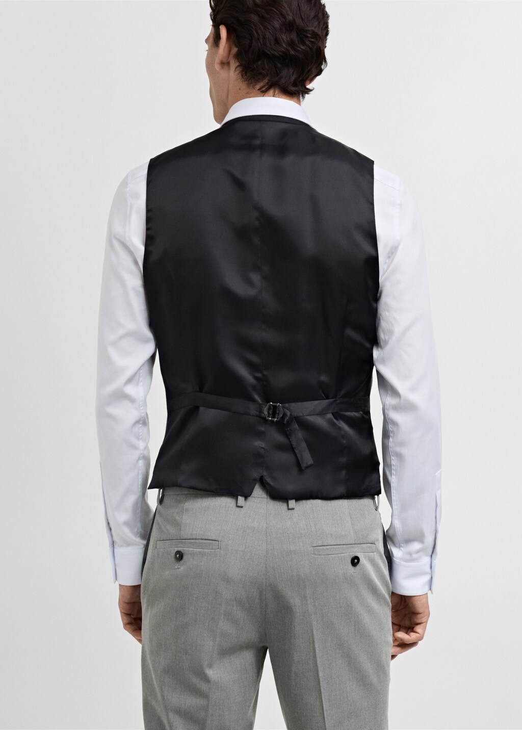 Paris super slim-fit suit waistcoat - Black