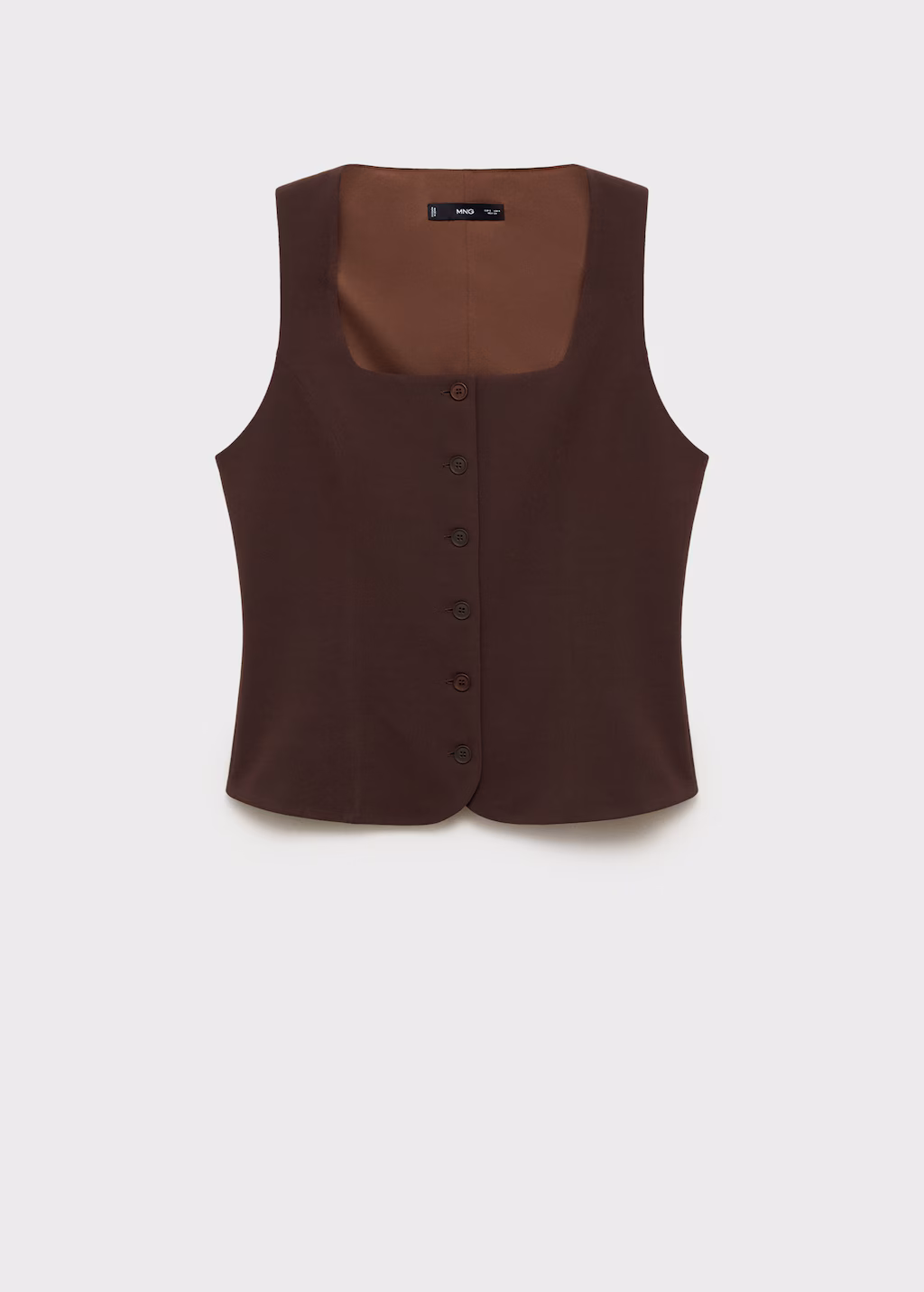 Slim-fit suit waistcoat - Chocolate